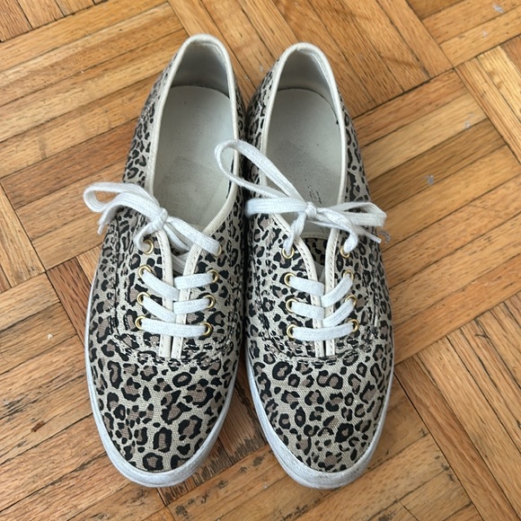 Kelly & Katie Leopard Print Sneakers - Picture 2 of 3